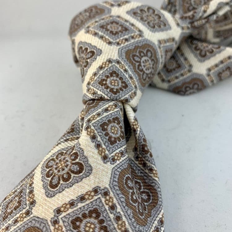 Cream Tile Tie