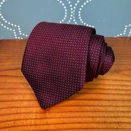 Burgundy Basket Weave Tie