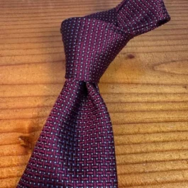Burgundy Basket Weave Tie