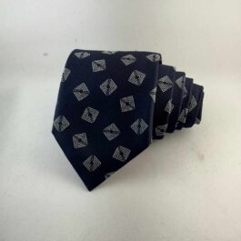 Navy Diamond Tie