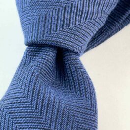 Navy Herringbone Tie