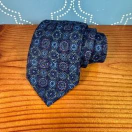 Grey Multi-Coloured Tile Tie