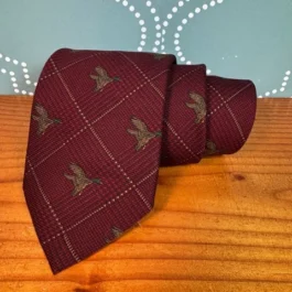 Burgundy Ducks Tie