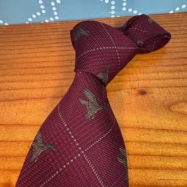 Burgundy Ducks Tie