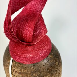 Abstract Straw Fascinator
