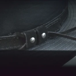 Faux Leather Fedora